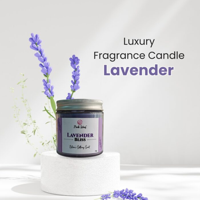 Lavender scented candle